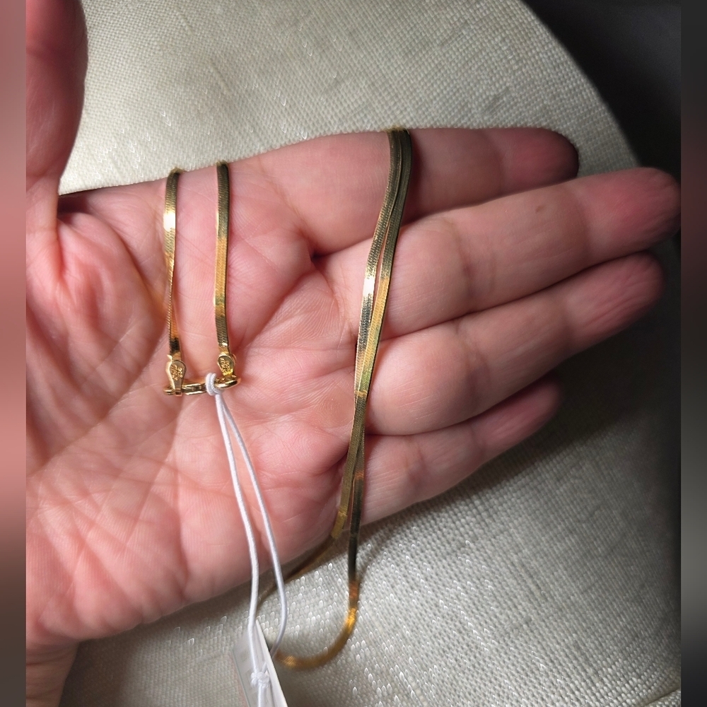 Karizia Elegant Gold Necklace 925 - Picture 10 of 10